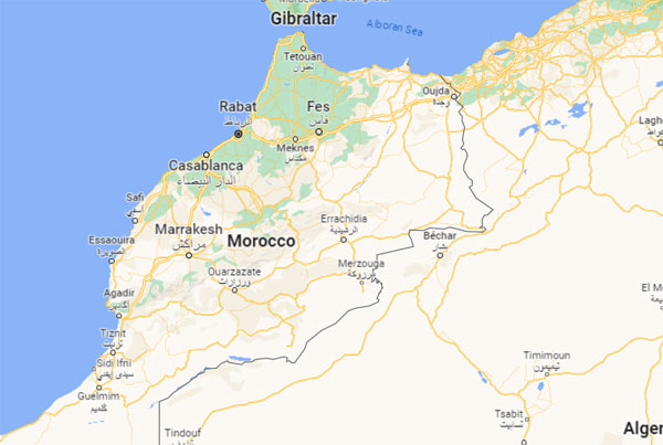 Morocco on Map