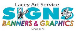 Logo - LA signs - Lacey Art Service