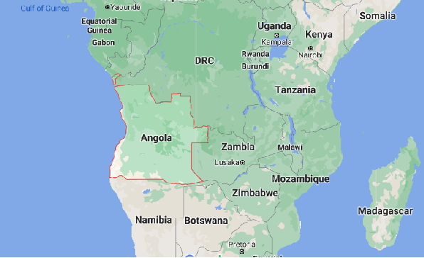 Angola on the world's map