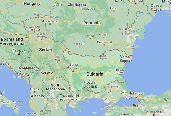 Bulgaria on Map