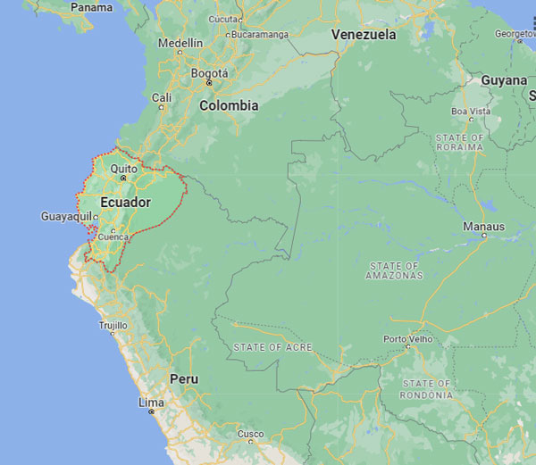 Ecuador on Map