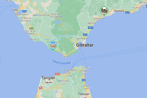 Gibraltar on Map