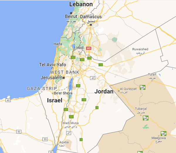 Israel on Map