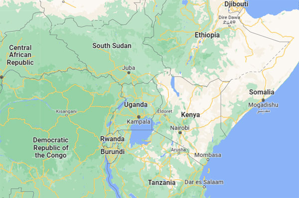 Kenya on Map