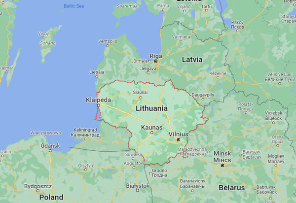Lithuania on Map