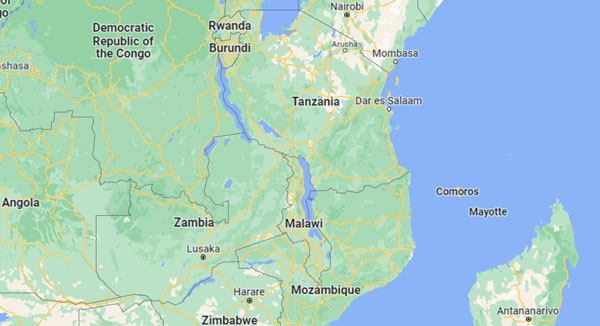 Malawi on Map