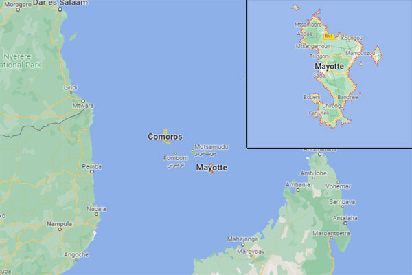 Mayotte on Map