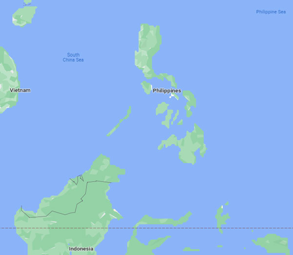 Philippines on Map