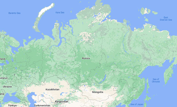 Russia on Map