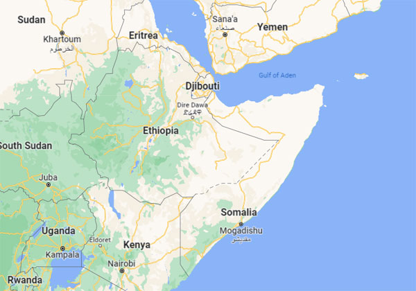 Somalia on Map