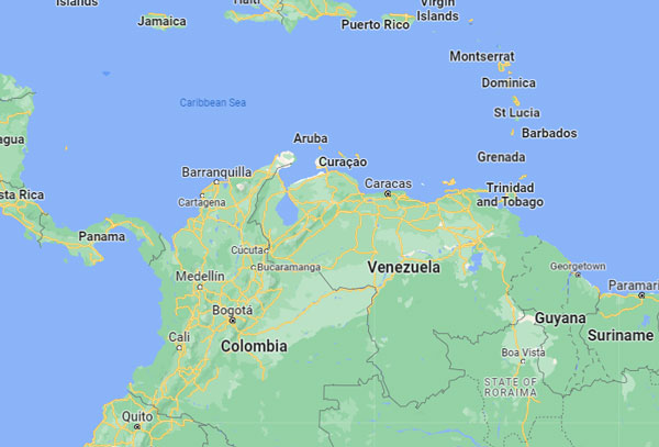 Venezuela on Map