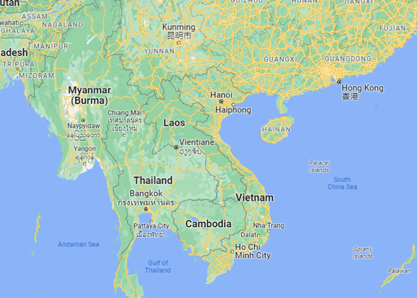 Vietnam on Map