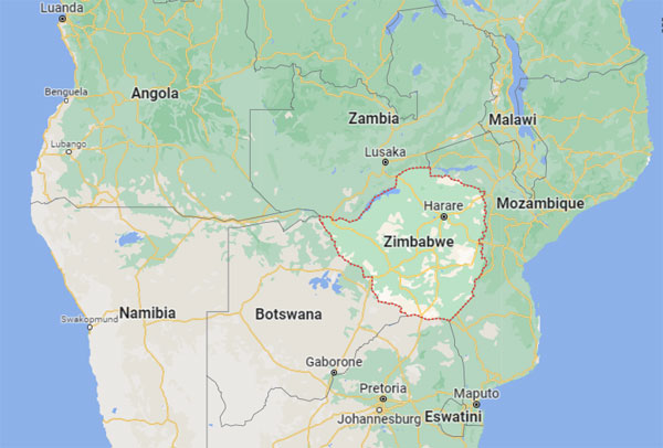 Zambia on Map
