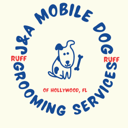 лого - J&A Mobile Dog Grooming Services of Hollywood, FL