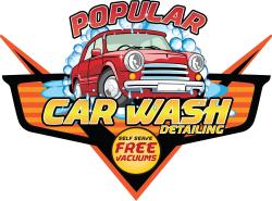 Logo - Popular Car Wash - Free Vacuums