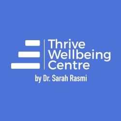 лого - Thrive Wellbeing Centre by Dr. Sarah Rasmi