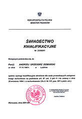 Logo - KSIĘGOWY Biuro Rachunkowe Andrzej Domański