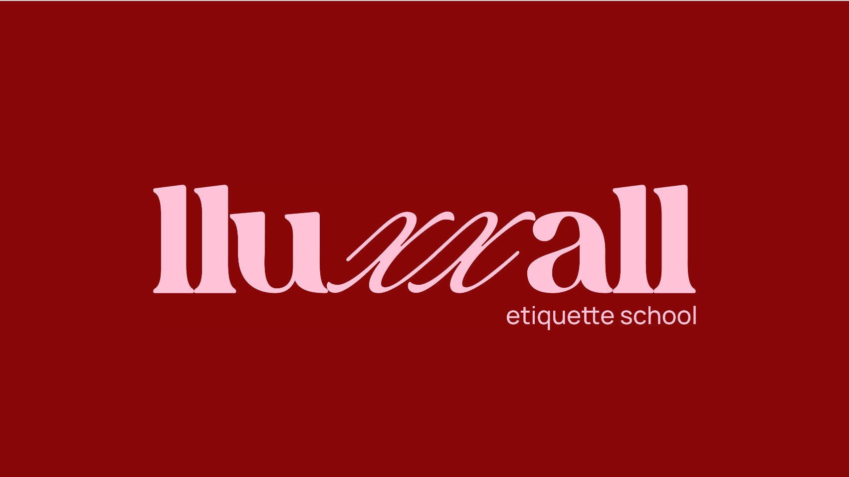 Logo - Lluxxall School of Etiquette and Manners