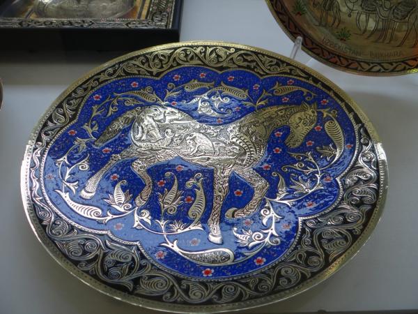 Chased and Painted Plate
