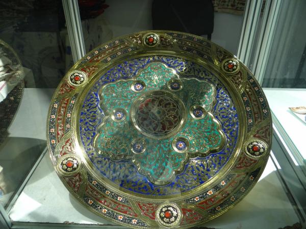 A richly decorated dish