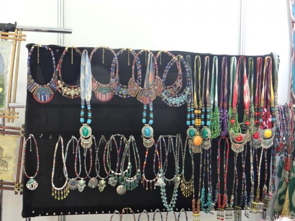 A booth with Uzbek Jewelry