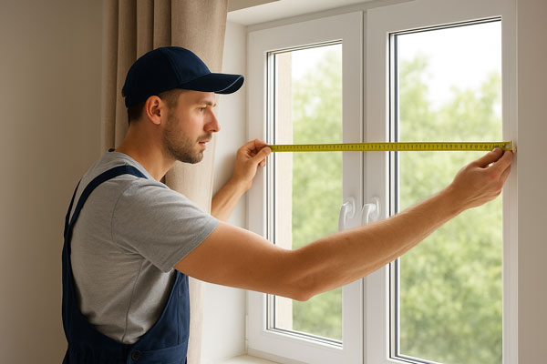 снятие размеров для штор